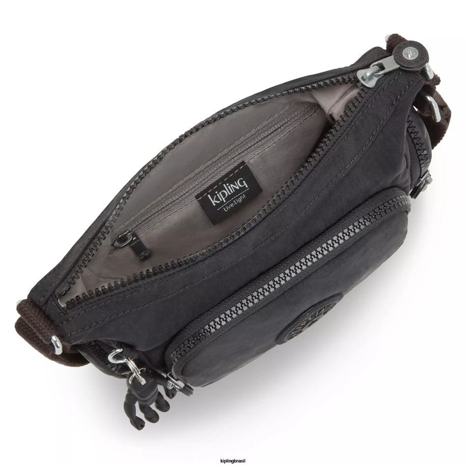 mulheres bolsas crossbody Kipling preto noir bolsa transversal mini gabbie 4X8V19
