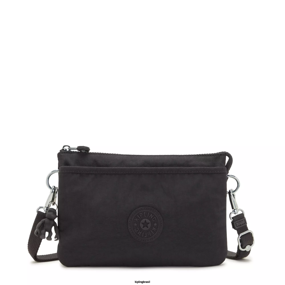 mulheres bolsas crossbody Kipling preto noir bolsa transversal riri 4X8V124