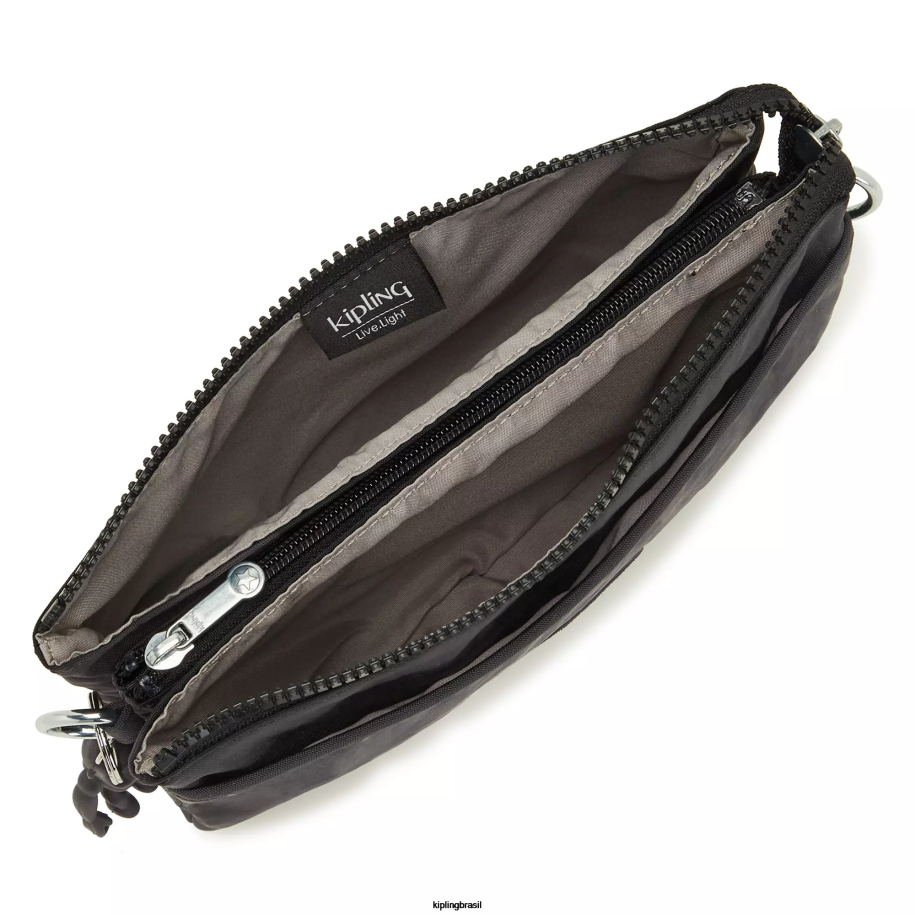 mulheres bolsas crossbody Kipling preto noir bolsa transversal riri 4X8V124