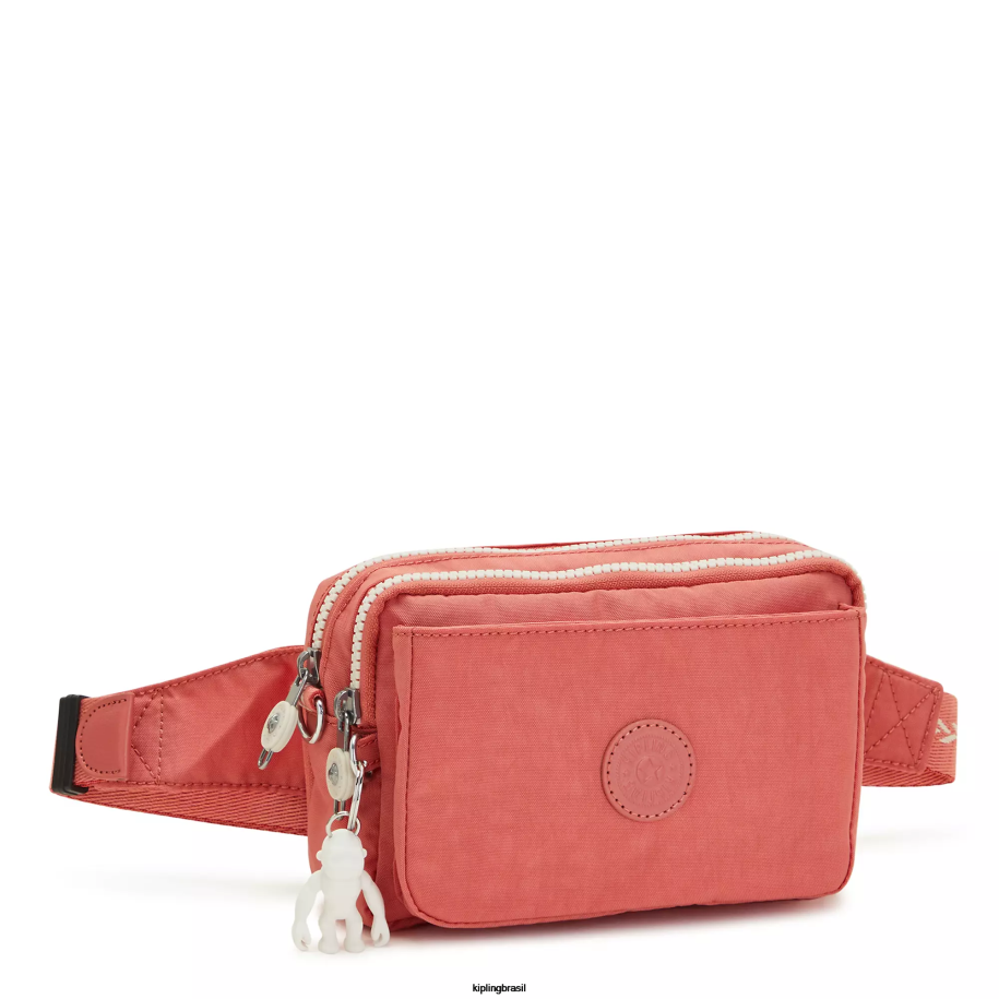 mulheres bolsas crossbody Kipling rosa vintage bolsa transversal abanu multi conversível 4X8V122