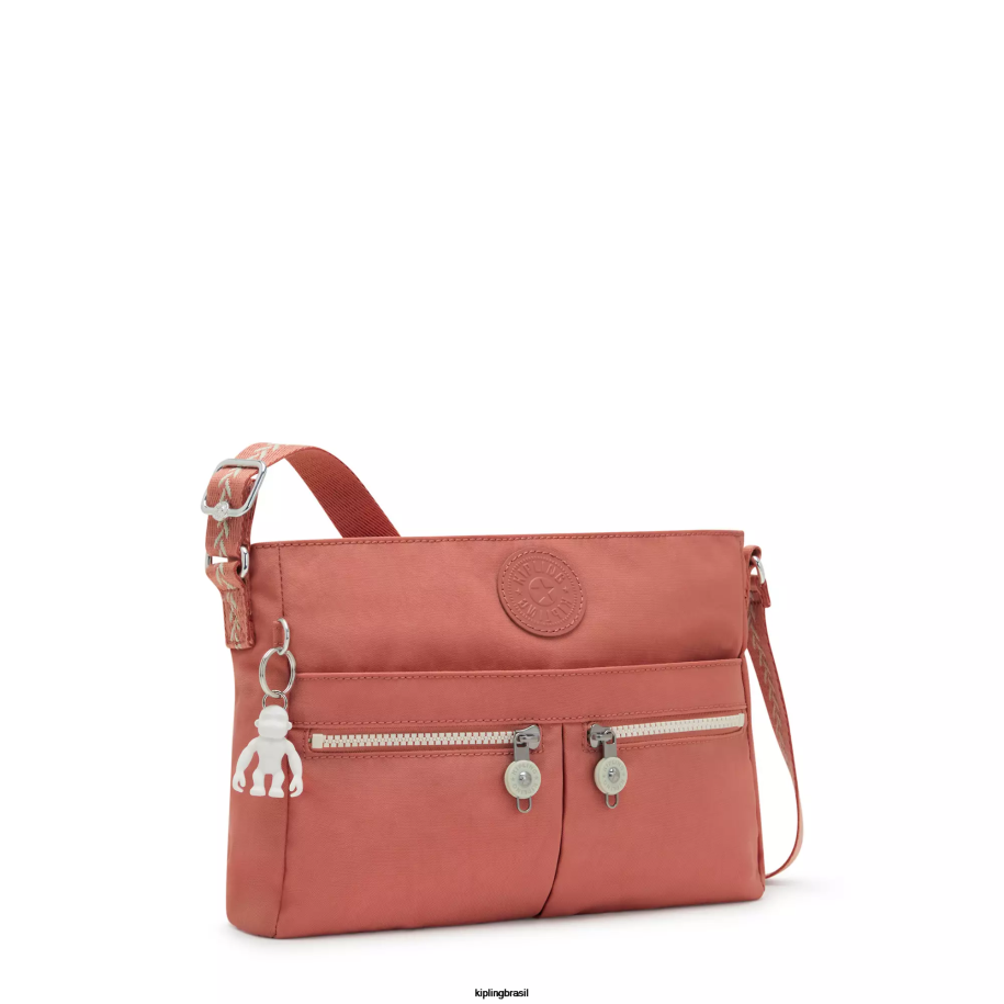 mulheres bolsas crossbody Kipling rosa vintage bolsa transversal angie nova 4X8V172