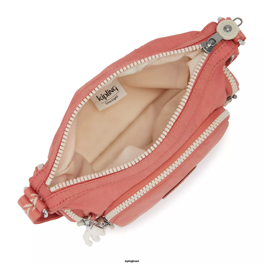 mulheres bolsas crossbody Kipling rosa vintage bolsa transversal mini gabbie 4X8V23