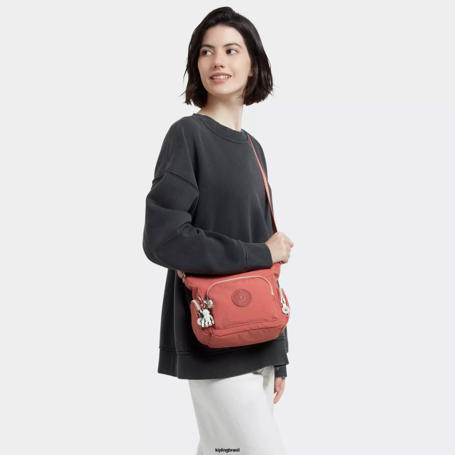 mulheres bolsas crossbody Kipling rosa vintage bolsa transversal mini gabbie 4X8V23