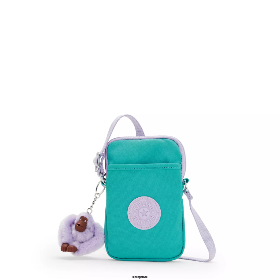 mulheres bolsas crossbody Kipling surfista verde saco de telefone crossbody tally 4X8V49