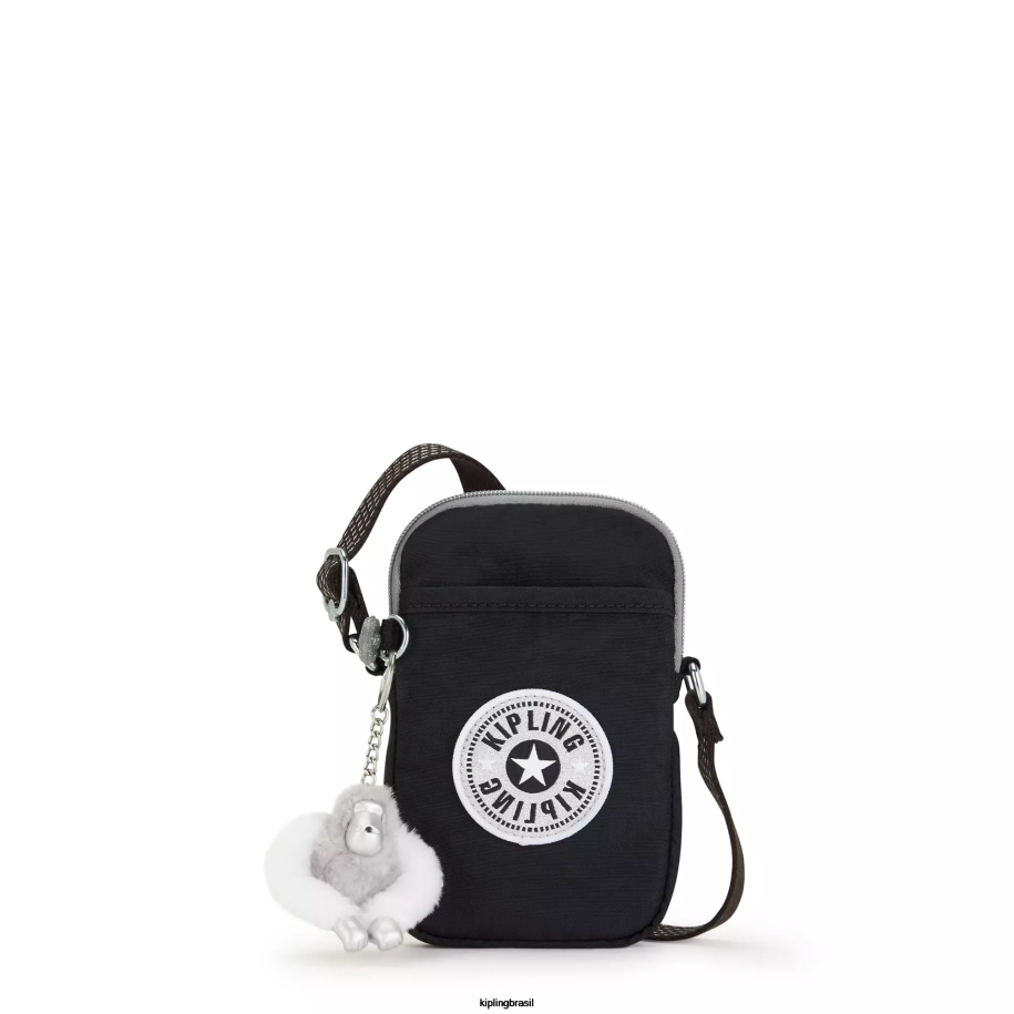 mulheres bolsas crossbody Kipling verdadeira diversão negra saco de telefone crossbody tally 4X8V25