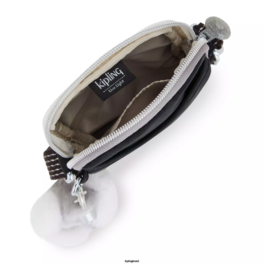 mulheres bolsas crossbody Kipling verdadeira diversão negra saco de telefone crossbody tally 4X8V25