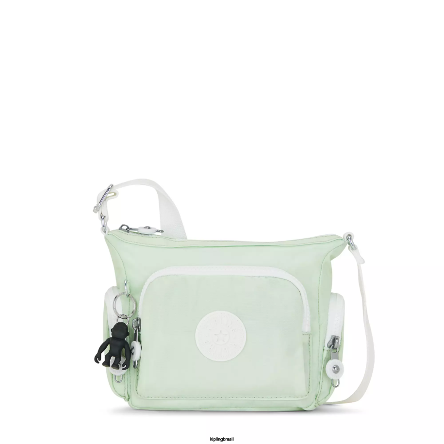 mulheres bolsas crossbody Kipling verde arejado bolsa transversal mini gabbie 4X8V21