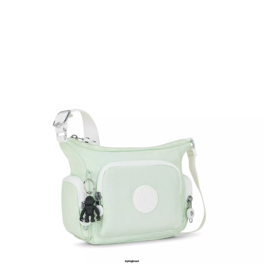 mulheres bolsas crossbody Kipling verde arejado bolsa transversal mini gabbie 4X8V21