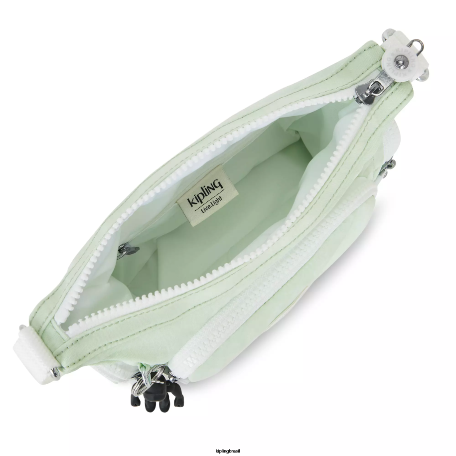 mulheres bolsas crossbody Kipling verde arejado bolsa transversal mini gabbie 4X8V21