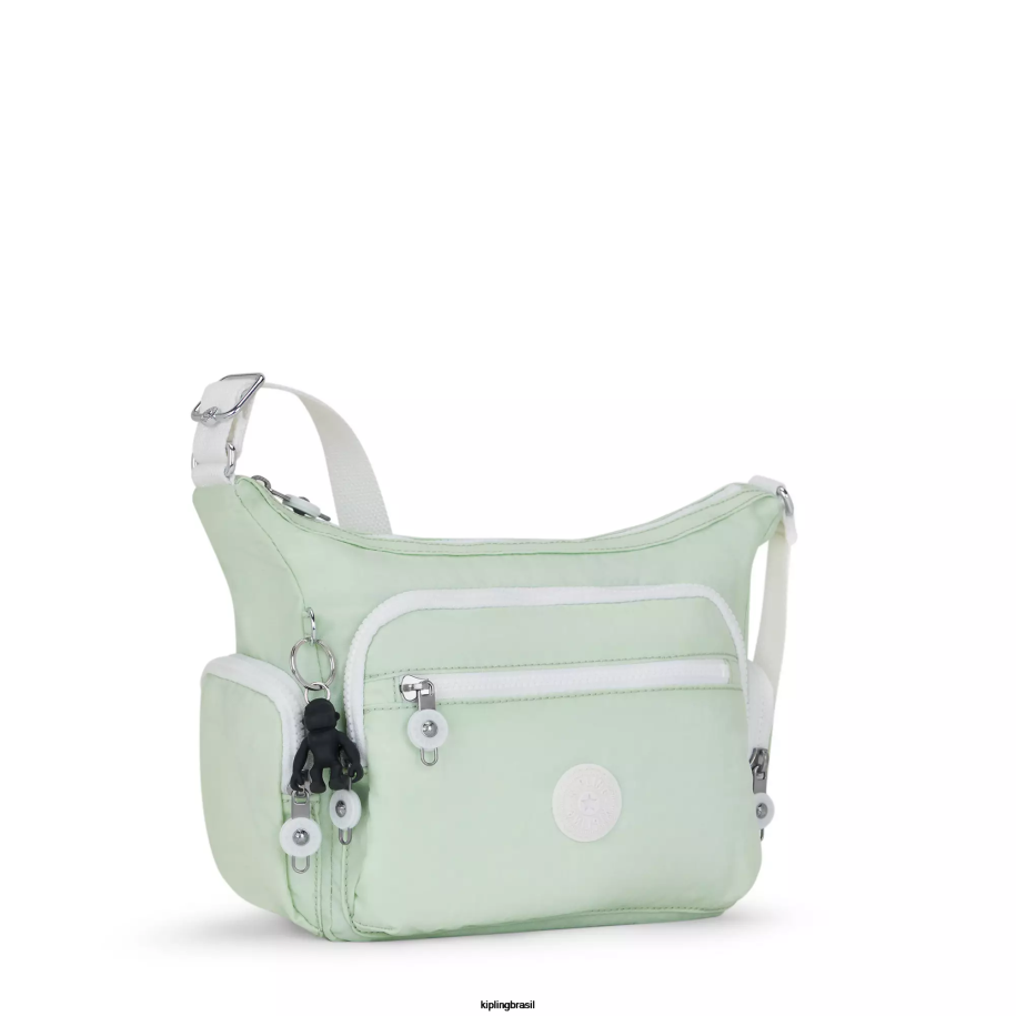 mulheres bolsas crossbody Kipling verde arejado bolsa transversal pequena gabbie 4X8V162