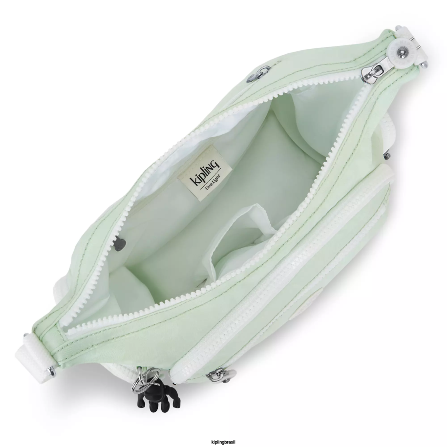 mulheres bolsas crossbody Kipling verde arejado bolsa transversal pequena gabbie 4X8V162