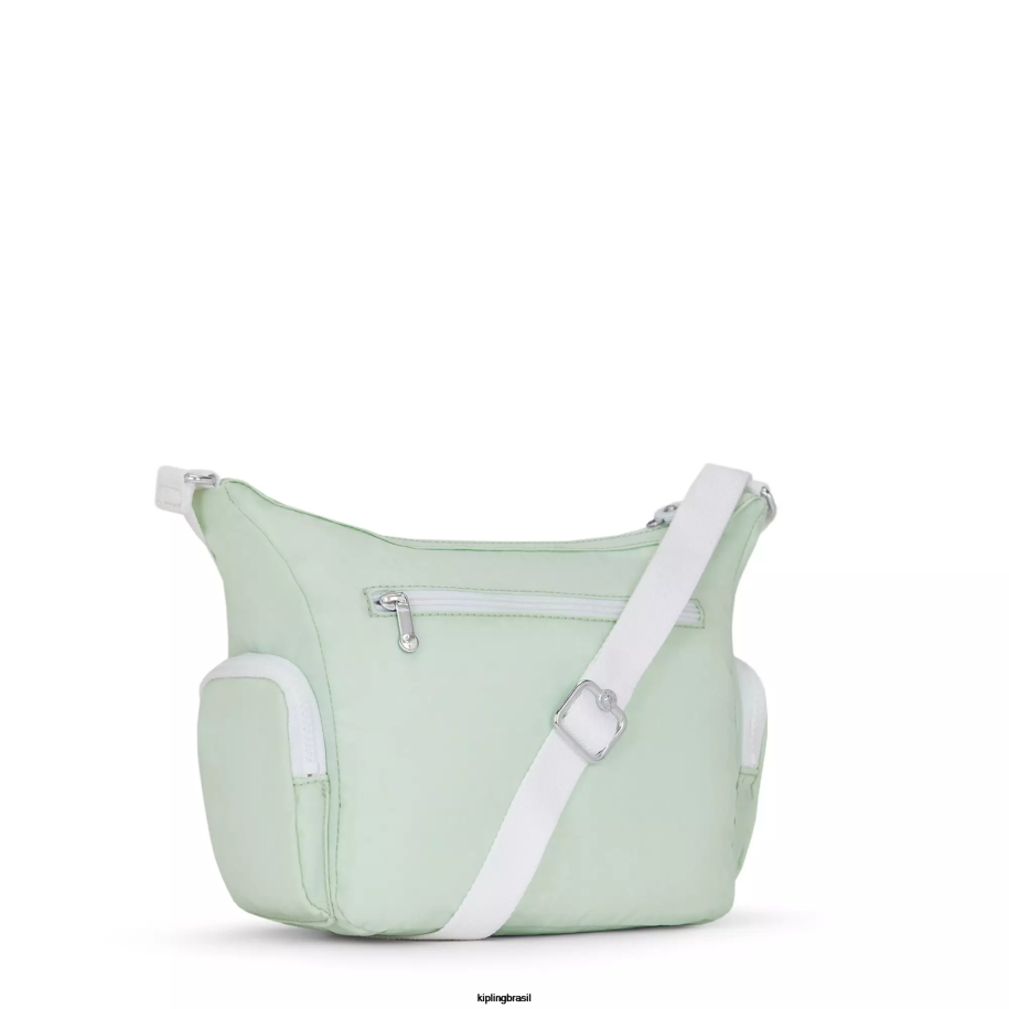 mulheres bolsas crossbody Kipling verde arejado bolsa transversal pequena gabbie 4X8V162
