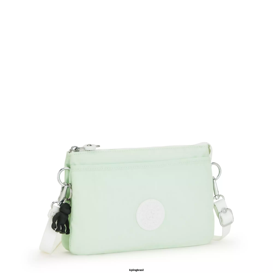 mulheres bolsas crossbody Kipling verde arejado bolsa transversal riri 4X8V125