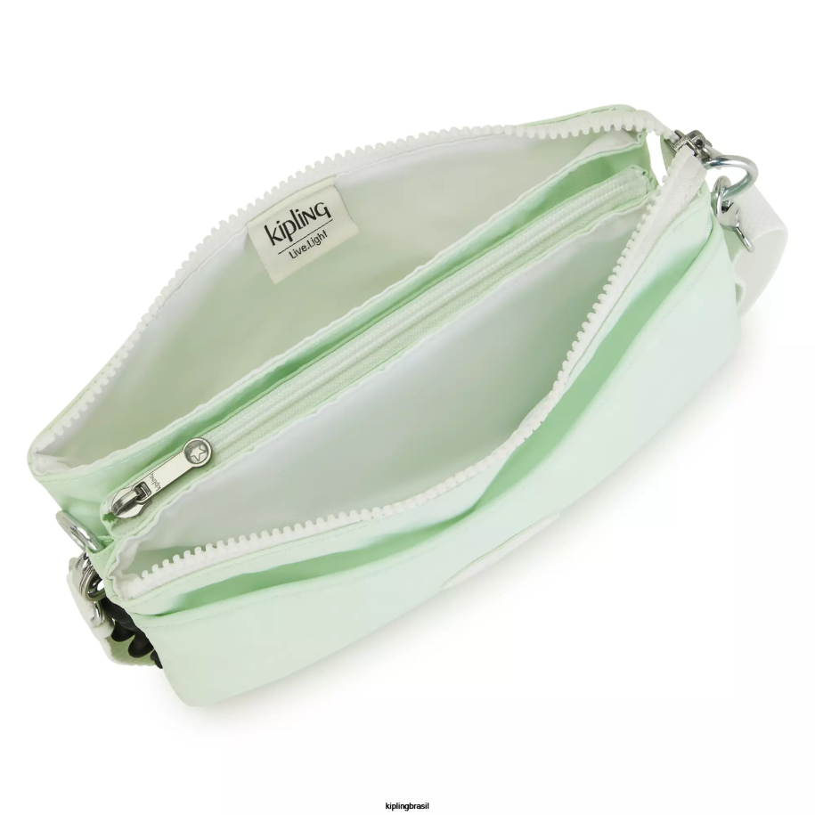 mulheres bolsas crossbody Kipling verde arejado bolsa transversal riri 4X8V125