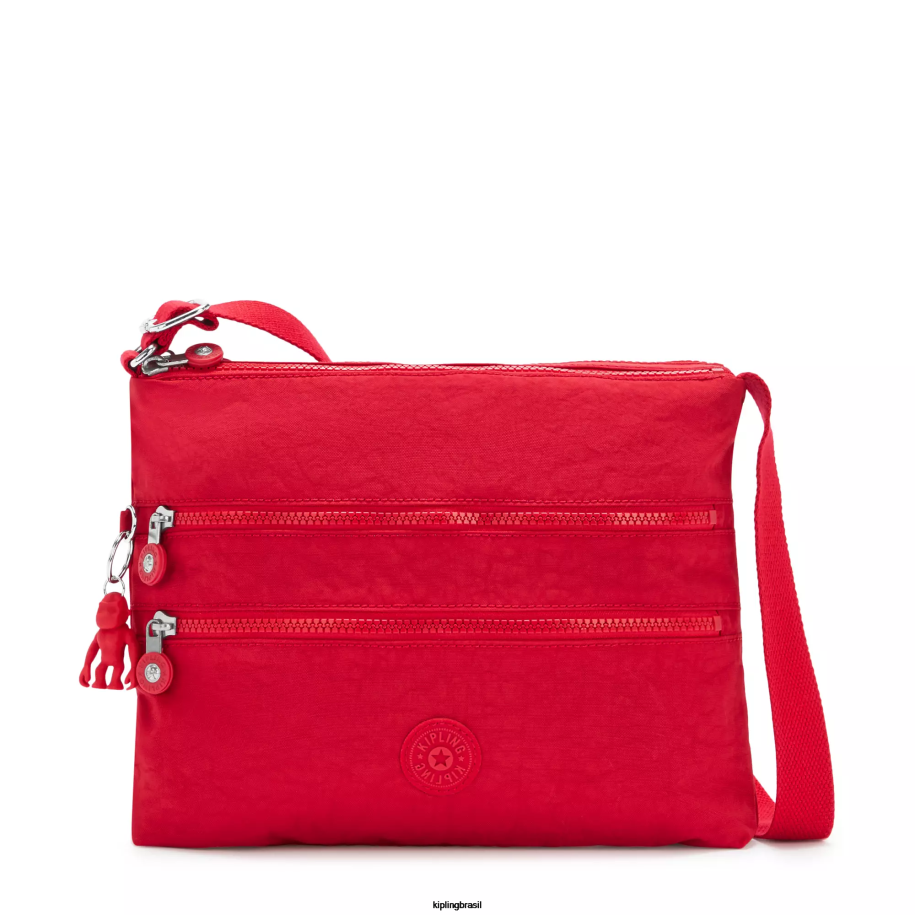 mulheres bolsas crossbody Kipling vermelho vermelho bolsa transversal alvar 4X8V137