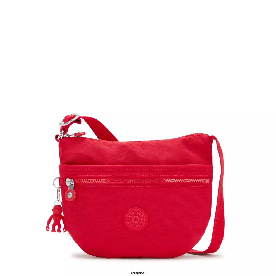 mulheres bolsas crossbody Kipling vermelho vermelho bolsa transversal pequena arto 4X8V226