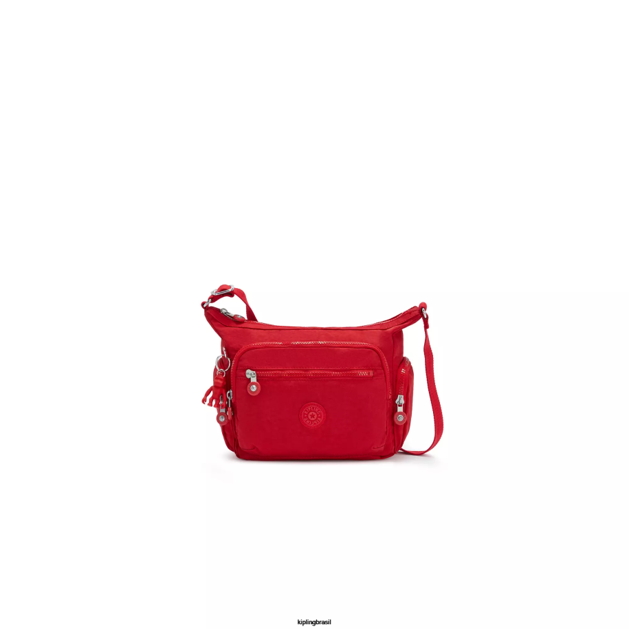 mulheres bolsas crossbody Kipling vermelho vermelho bolsa transversal pequena gabbie 4X8V164