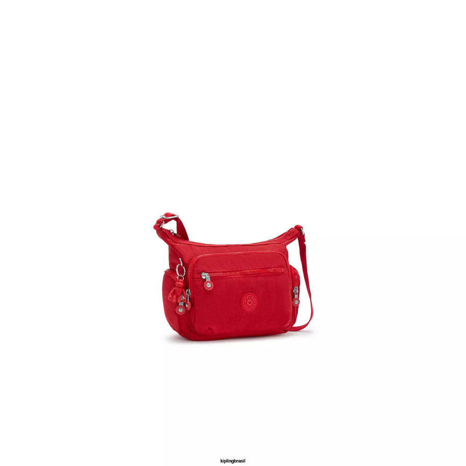 mulheres bolsas crossbody Kipling vermelho vermelho bolsa transversal pequena gabbie 4X8V164