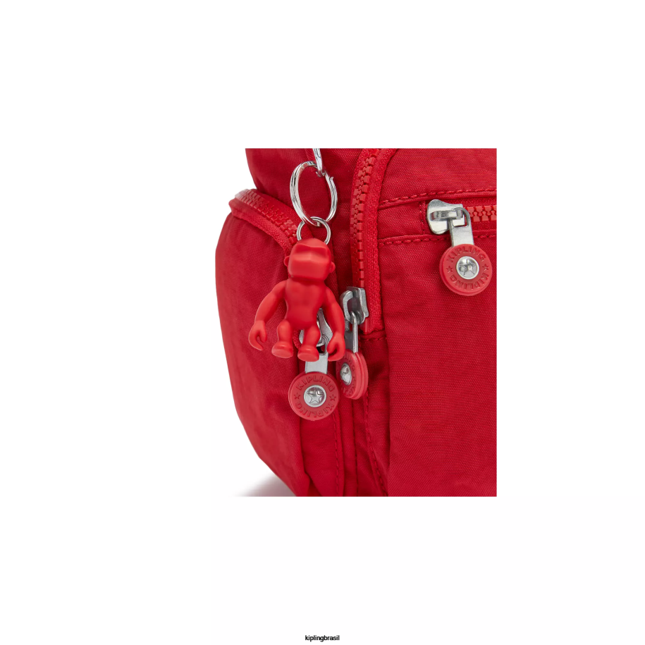 mulheres bolsas crossbody Kipling vermelho vermelho bolsa transversal pequena gabbie 4X8V164