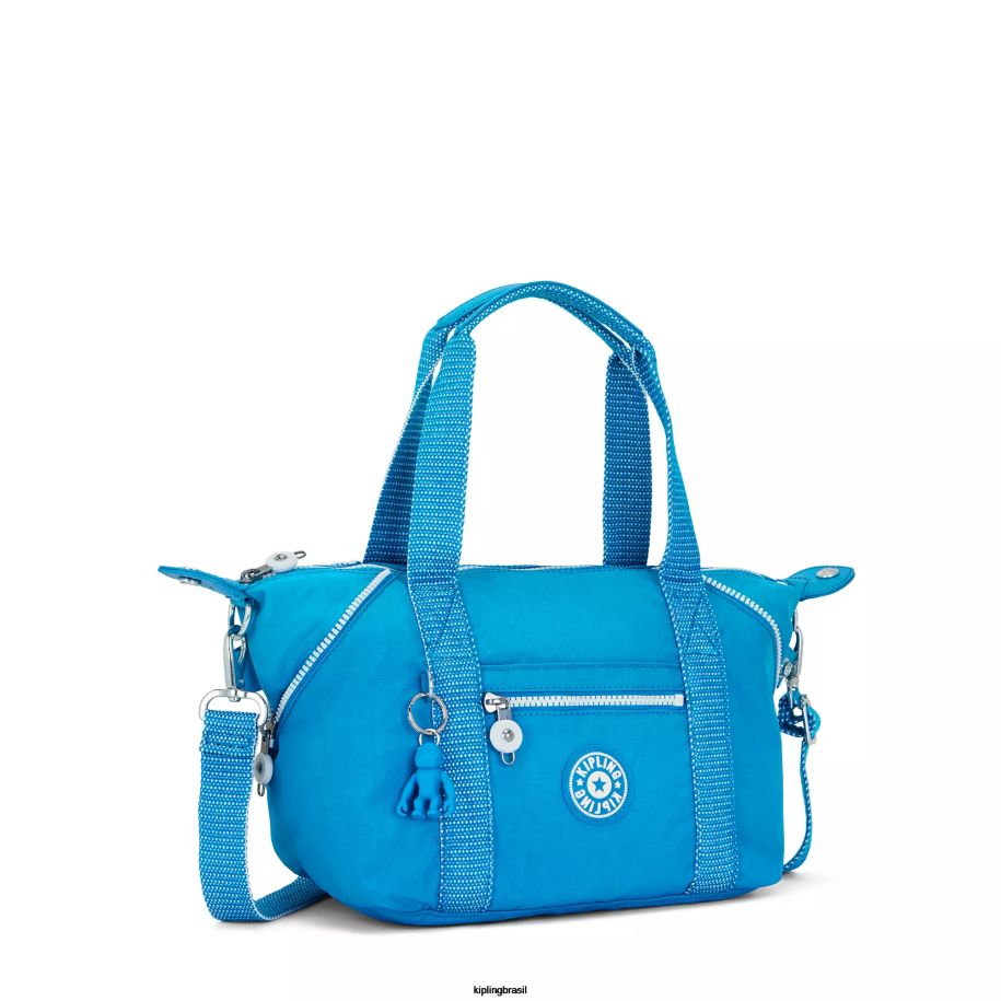 mulheres bolsas de ombro Kipling ansioso azul arte mini bolsa de ombro 4X8V40