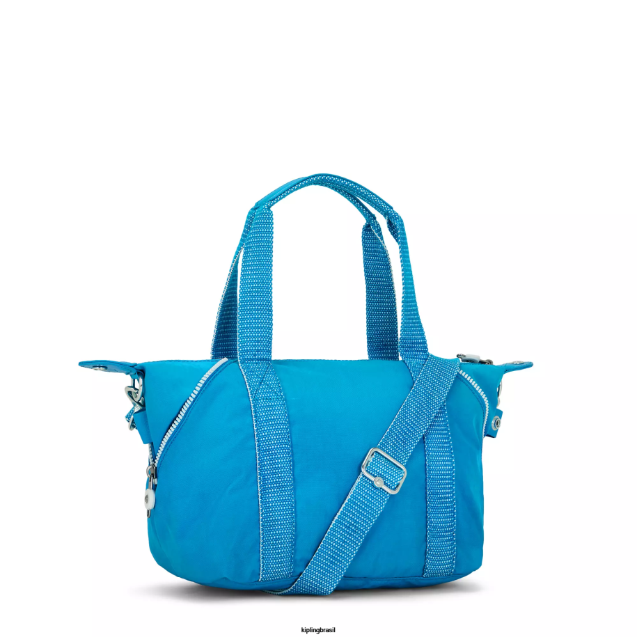 mulheres bolsas de ombro Kipling ansioso azul arte mini bolsa de ombro 4X8V40