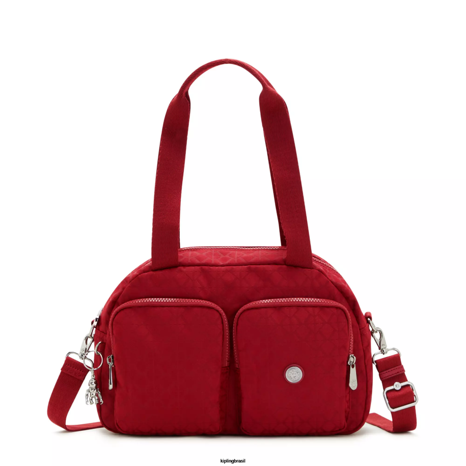 mulheres bolsas de ombro Kipling assinatura vermelha bolsa de ombro legal defea 4X8V199