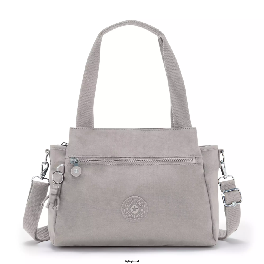 mulheres bolsas de ombro Kipling cinza gris bolsa de ombro elysia 4X8V153