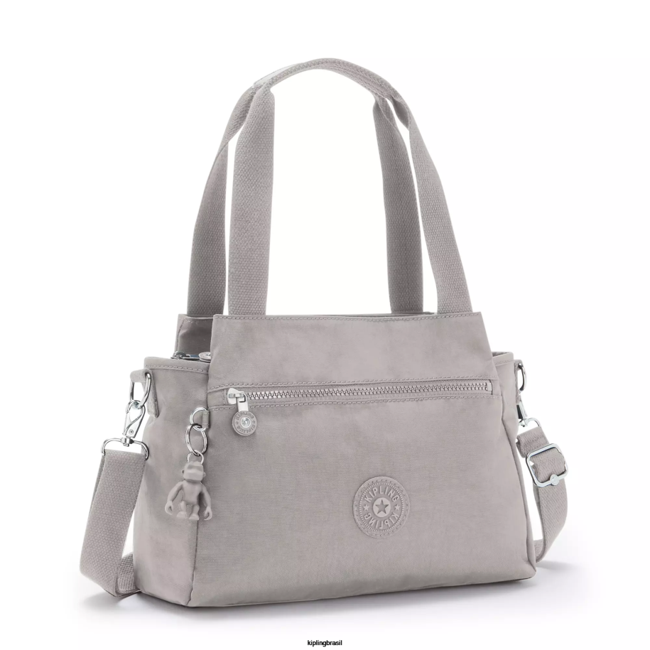 mulheres bolsas de ombro Kipling cinza gris bolsa de ombro elysia 4X8V153