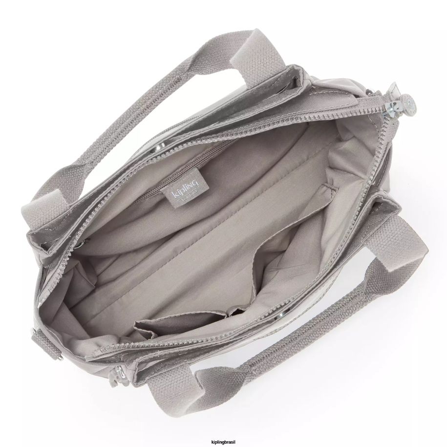 mulheres bolsas de ombro Kipling cinza gris bolsa de ombro elysia 4X8V153
