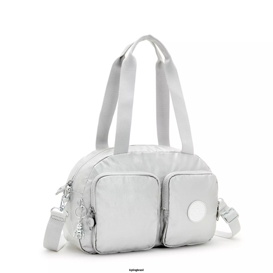 mulheres bolsas de ombro Kipling metálico brilhante bolsa de ombro metálica cool defea 4X8V206