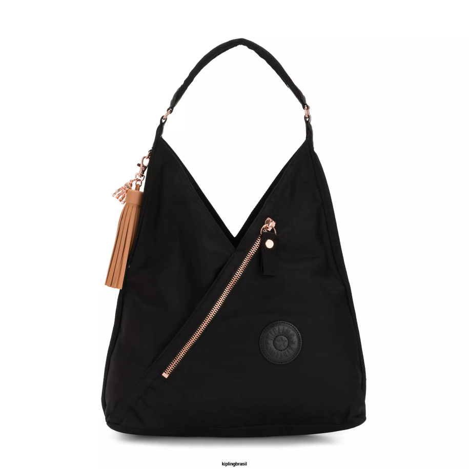 mulheres bolsas de ombro Kipling rosa negra bolsa de ombro olina 4X8V254
