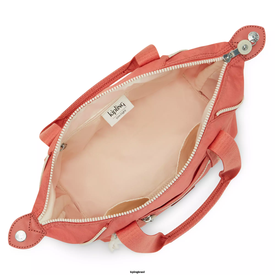 mulheres bolsas de ombro Kipling rosa vintage arte mini bolsa de ombro 4X8V41