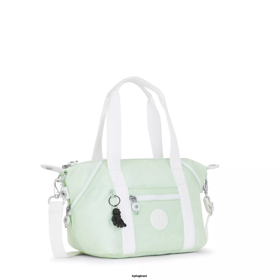 mulheres bolsas de ombro Kipling verde arejado arte mini bolsa de ombro 4X8V39