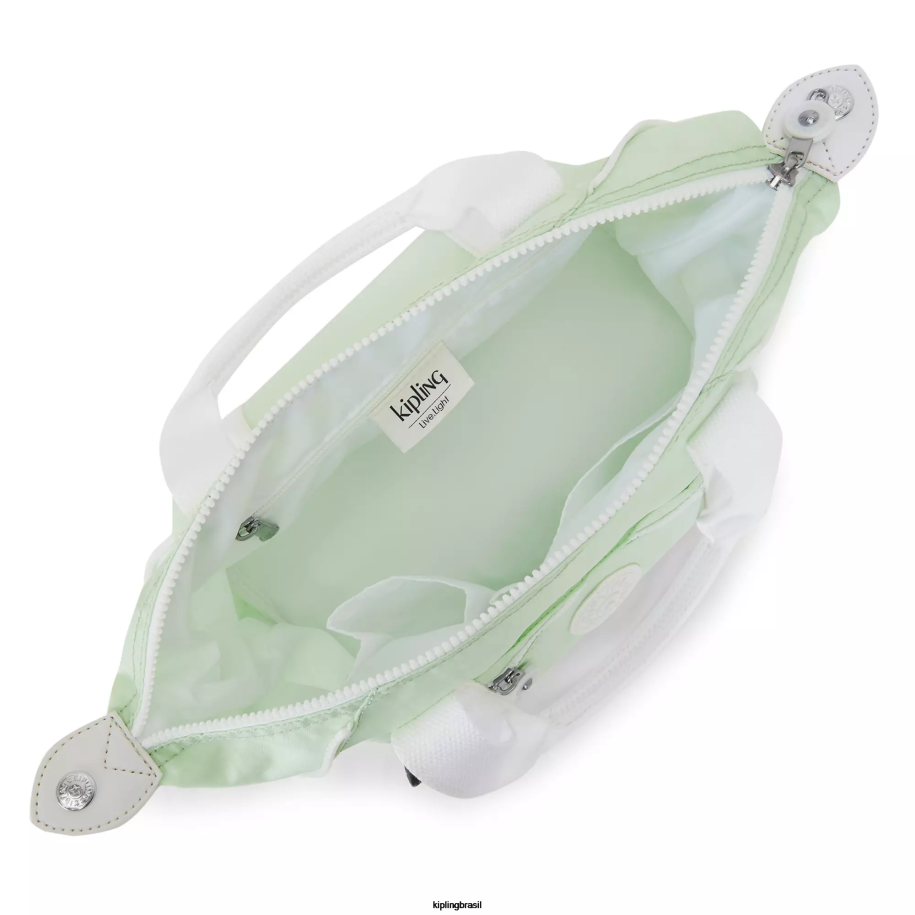 mulheres bolsas de ombro Kipling verde arejado arte mini bolsa de ombro 4X8V39