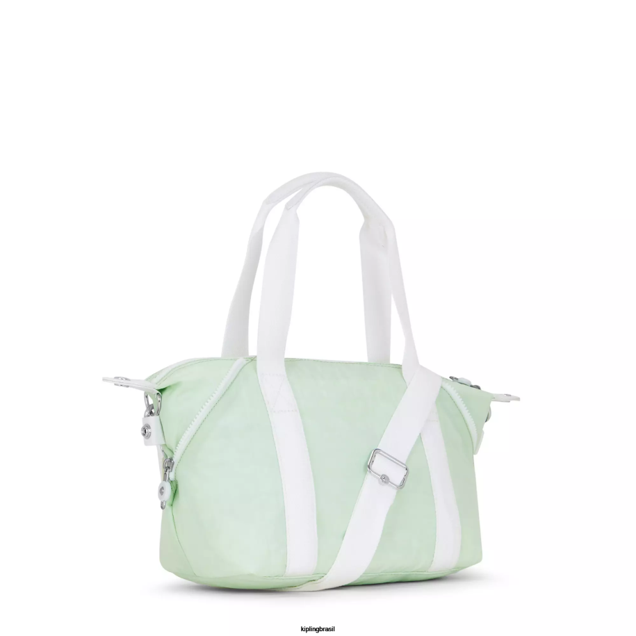 mulheres bolsas de ombro Kipling verde arejado arte mini bolsa de ombro 4X8V39