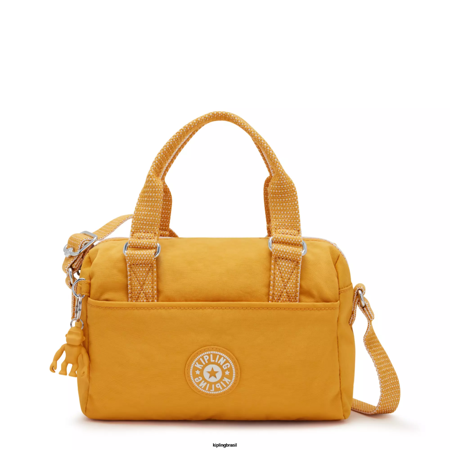 mulheres mini bolsas Kipling amarelo rápido mini bolsa folki 4X8V14