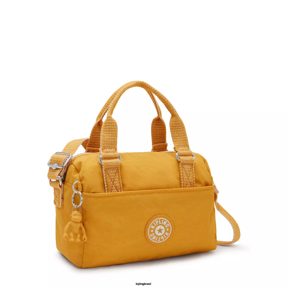 mulheres mini bolsas Kipling amarelo rápido mini bolsa folki 4X8V14