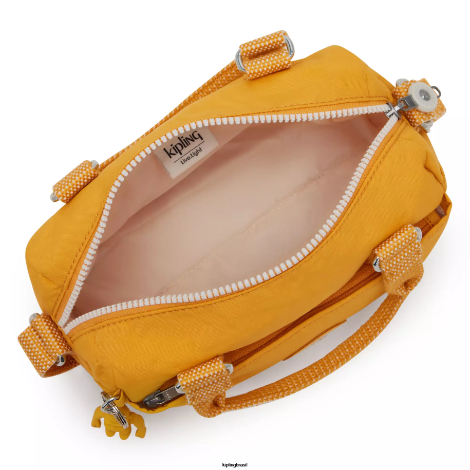 mulheres mini bolsas Kipling amarelo rápido mini bolsa folki 4X8V14