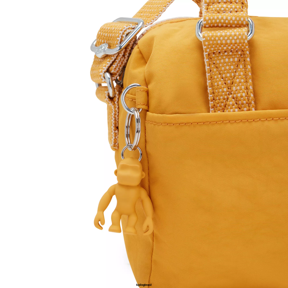 mulheres mini bolsas Kipling amarelo rápido mini bolsa folki 4X8V14