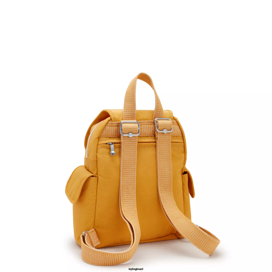 mulheres mini bolsas Kipling amarelo rápido mini mochila city pack 4X8V411