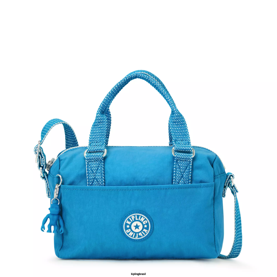 mulheres mini bolsas Kipling ansioso azul mini bolsa folki 4X8V17