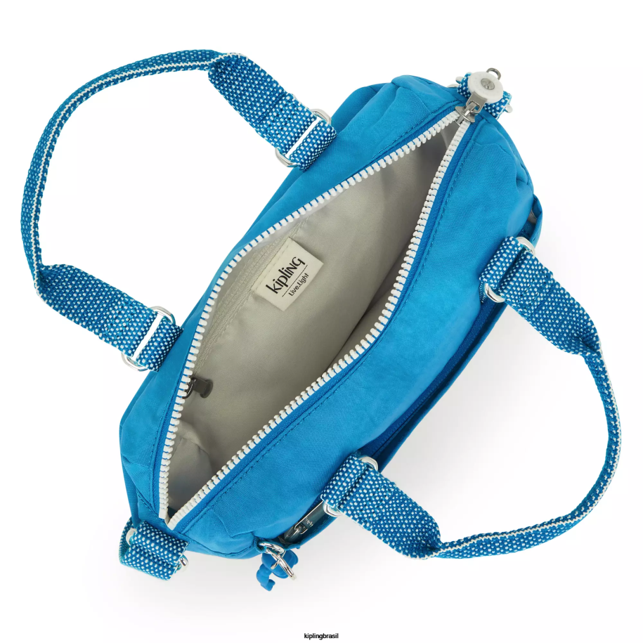 mulheres mini bolsas Kipling ansioso azul mini bolsa folki 4X8V17