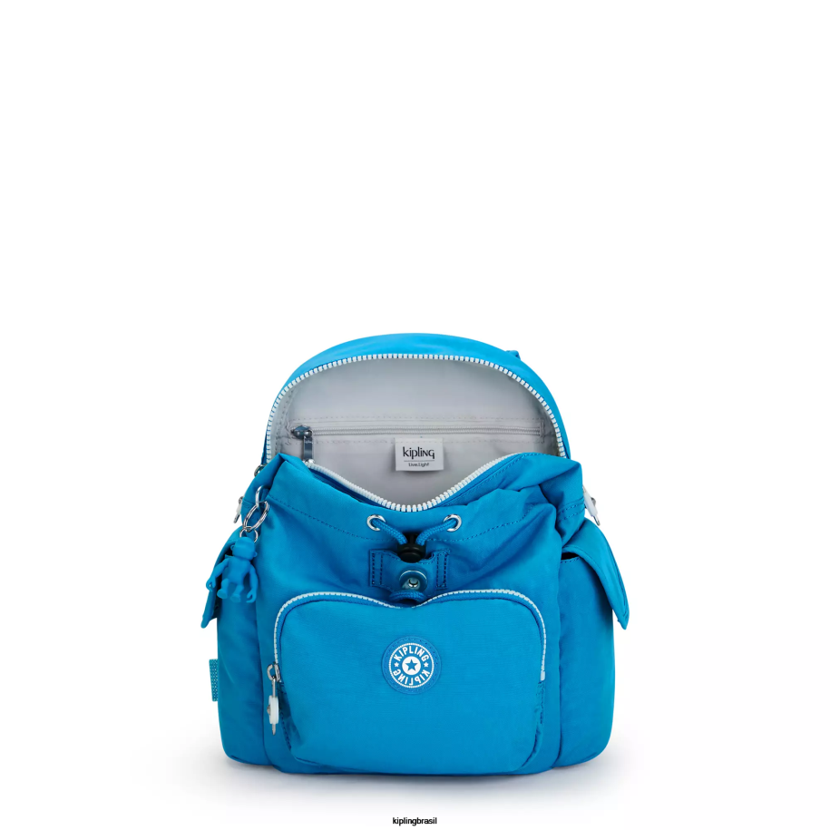 mulheres mini bolsas Kipling ansioso azul mini mochila city pack 4X8V414