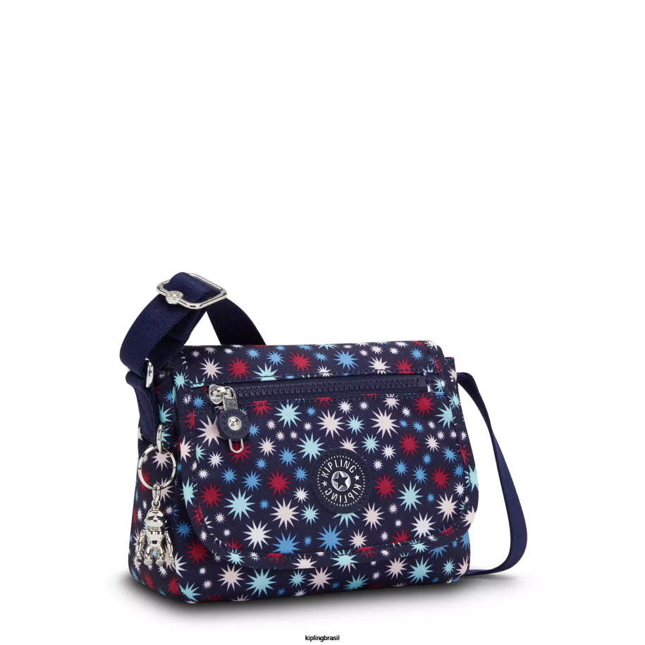 mulheres mini bolsas Kipling estrelas funky bolsa tiracolo com estampa sabian 4X8V11