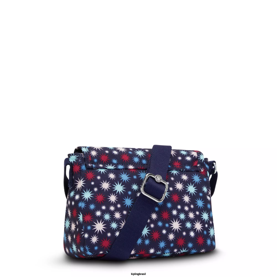 mulheres mini bolsas Kipling estrelas funky bolsa tiracolo com estampa sabian 4X8V11