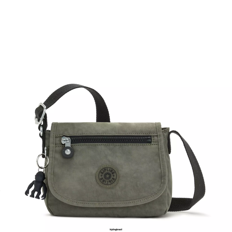 mulheres mini bolsas Kipling musgo verde mini bolsa transversal sabian 4X8V196