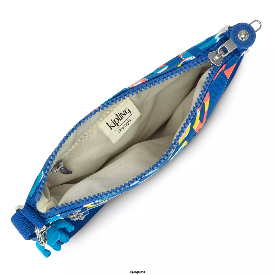 mulheres mini bolsas Kipling néon mini bolsa transversal com estampa keiko 4X8V7