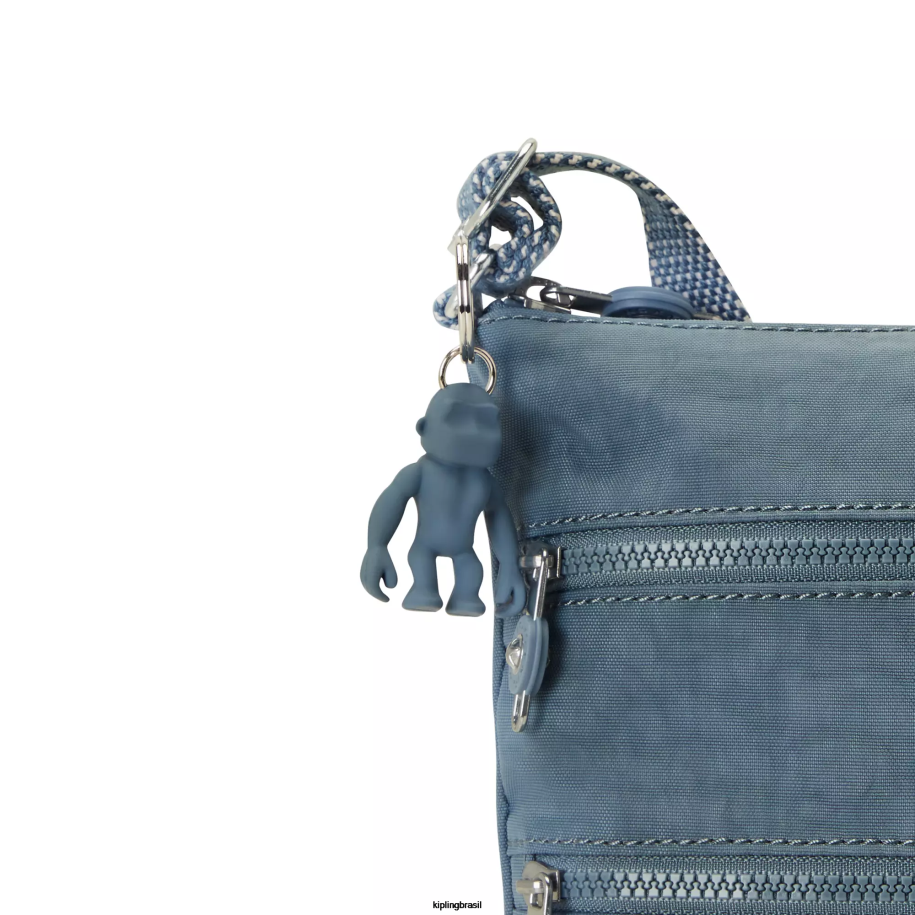 mulheres mini bolsas Kipling pincel azul mini bolsa transversal keiko 4X8V84