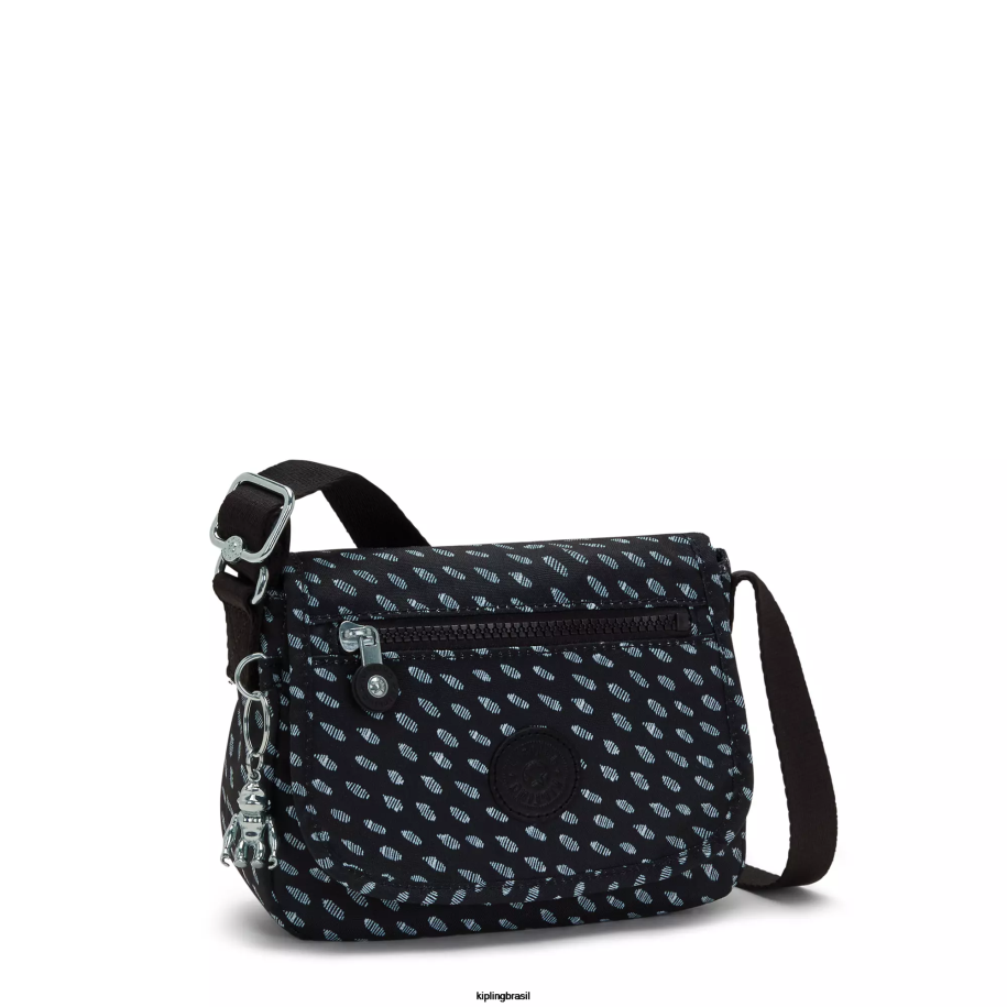 mulheres mini bolsas Kipling pontos finais bolsa tiracolo com estampa sabian 4X8V12