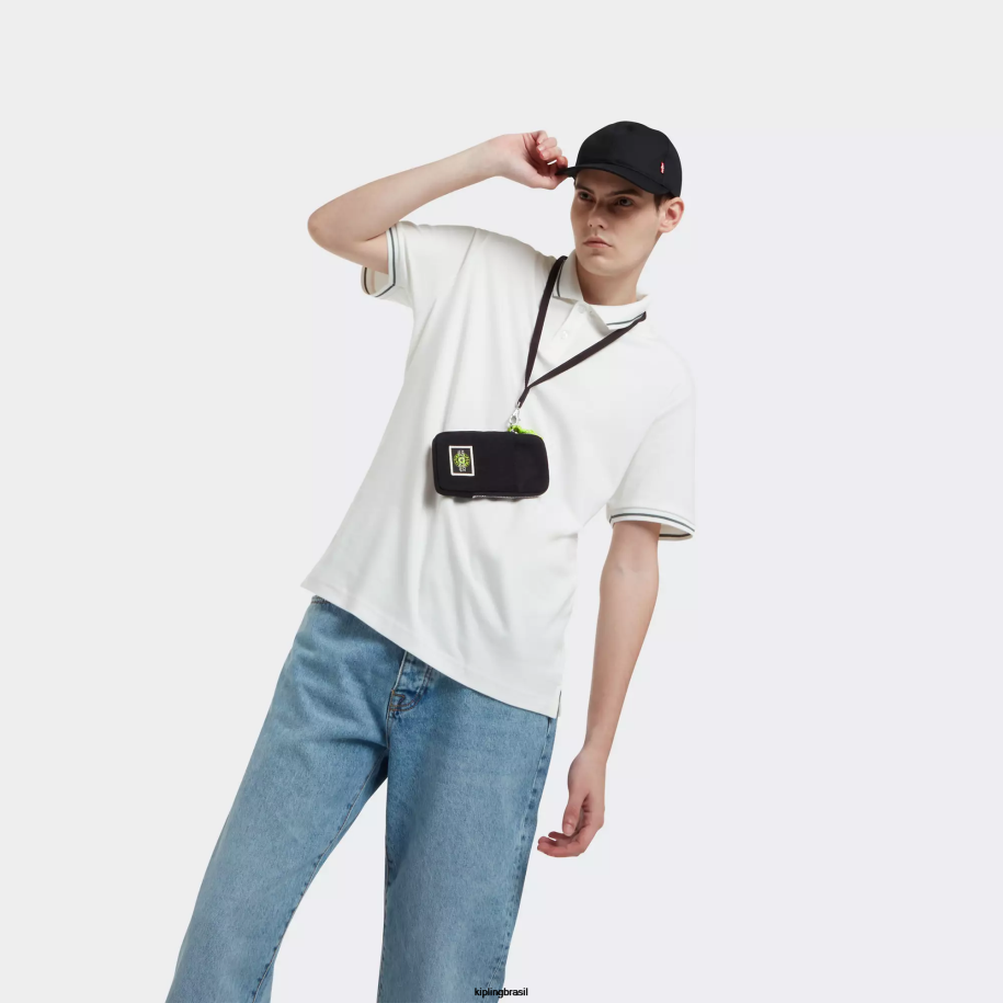 mulheres mini bolsas Kipling vale negro bolsa de pescoço clark 4X8V104